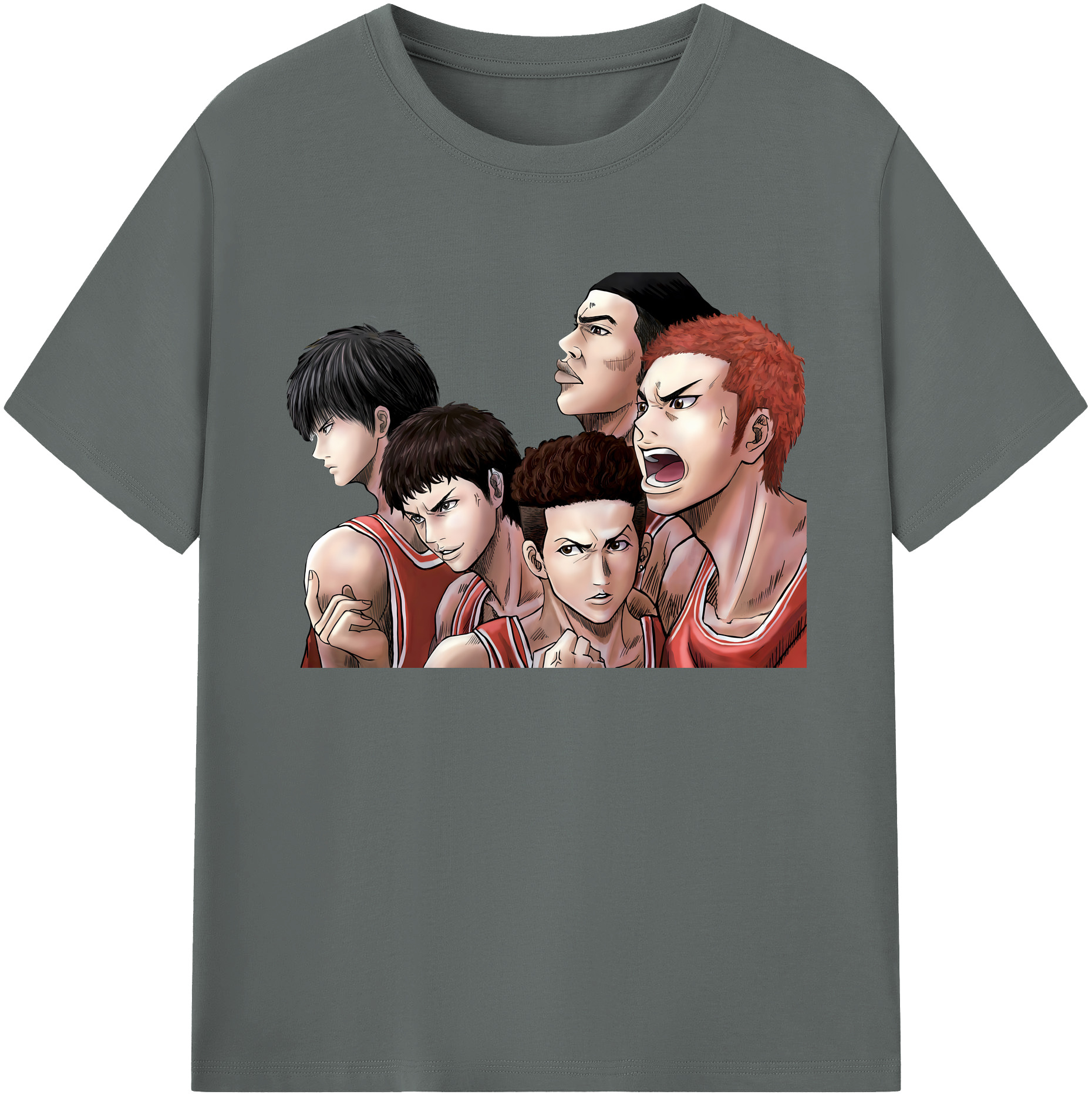 （画像用） SLAM DUNK／スラムダンク 綿100％ メンズ半袖Tシャツ｜肌触りやわらか＆通気性
